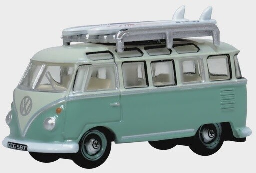 Oxford Volkswagen T1 Samba Bus – Turquoise / Blue White