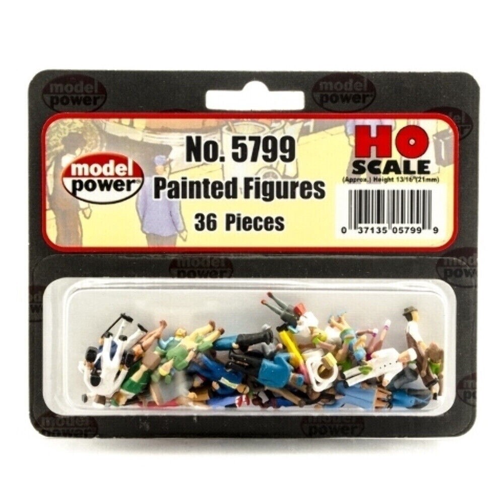 Model Power HO PAINTED PIGURES 36 PCS