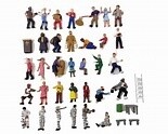 Model Power O Scale Hand Painted Assorted Figures 36 Piece Package