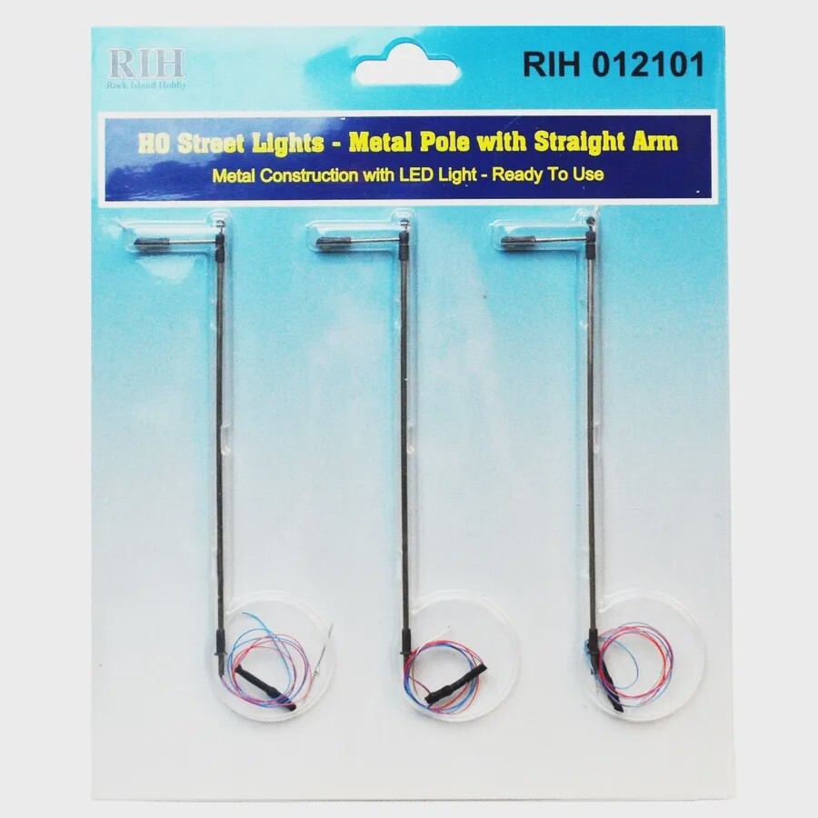 HO LIGHT POLE STRAIT ARM