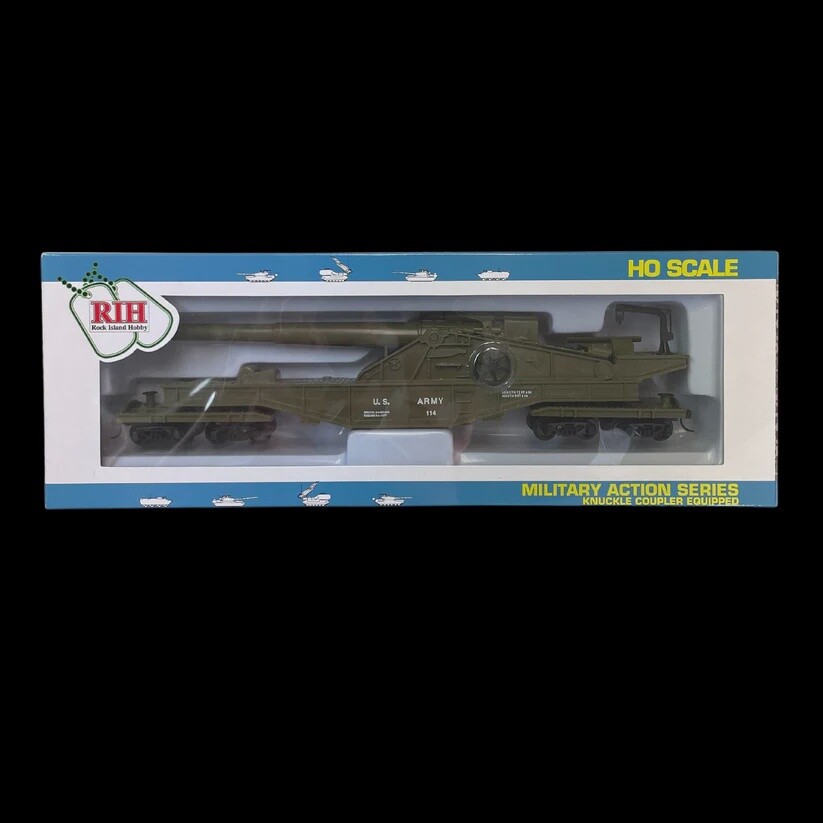 HO US ARMY BIG GUN CAR