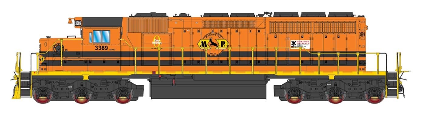 SD40-2 Locomotive - G&W:  Marquette Rail