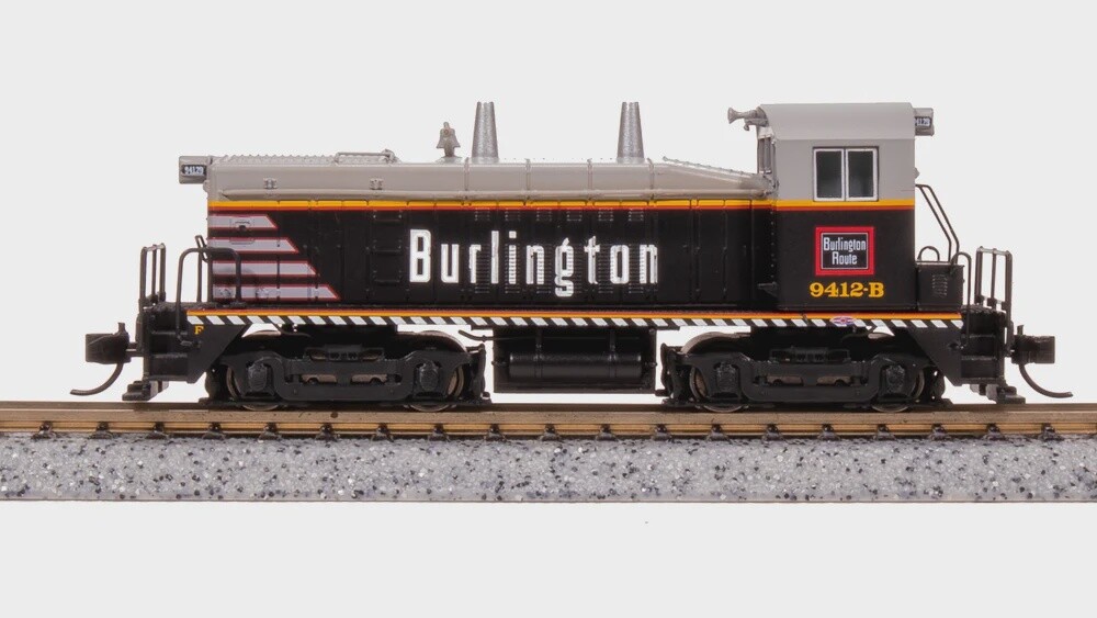 N Scale CB&amp;Q NW2 PARAGON 4 DCC / SOUND, Road Name: 9407B