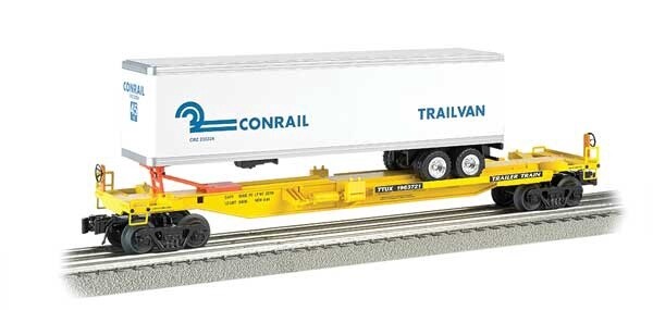 Front Runner Intermodal Car w/Trailer - 3-Rail - Ready to Run - Williams(TM) -- TTX w/Conrail Trailer