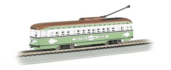 PCC Streetcar w/DCC, Sound &amp; Sparking Trolley Pole -- San Diego