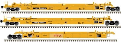 Atlas Thrall 53&#39; 3-Unit Articulated Well Car - Master(R) -- TTX 728723