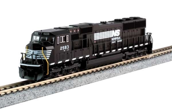 EMD SD70M w/Standard Flat Radiators - Standard DC -- Norfolk Southern #2581 (black, white)