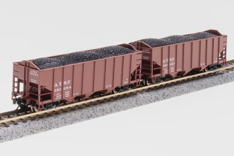N Scale ATSF H2A Hopper 2PK B