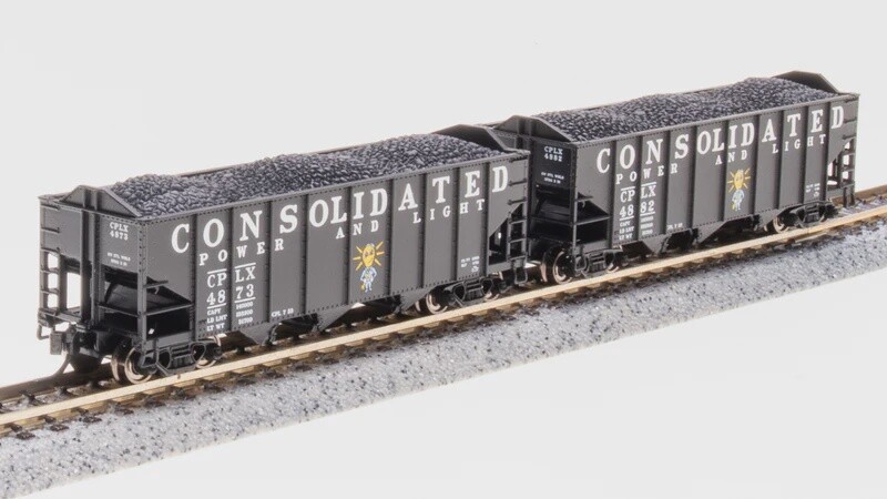 N Scale CP&amp;L H2A Hopper 2PK B