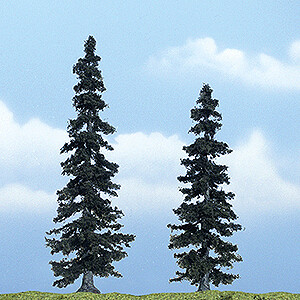 Ready Made Premium Trees(TM) -- Spruce - 1 Each: 4-7/8 & 4" 12.4 & 10.2cm