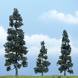 Ready Made Premium Trees(TM) - Deciduous -- Juniper - 1 Each: 5-1/8, 2-5/8 & 3-1/2" 13, 6.7 & 8.9cm
