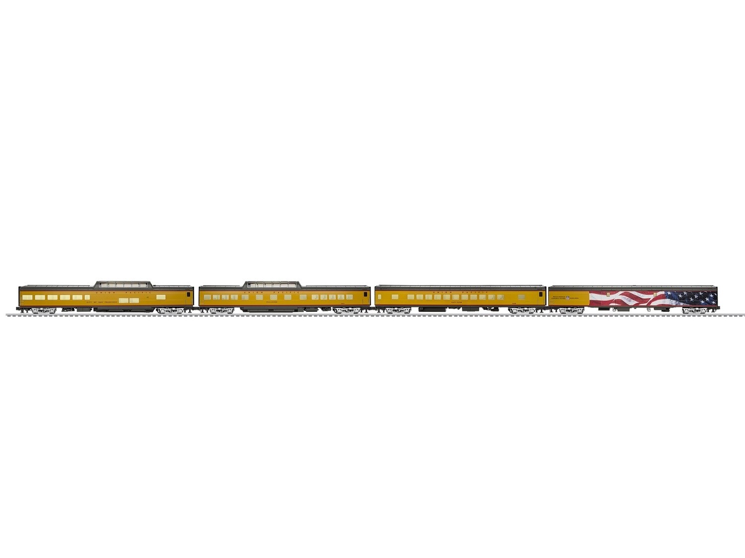 Lionel UNION PACIFIC EXCURSION 21&quot; 4 PACK