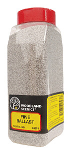 Woodland Scenics - Ballast Shaker - Fine - 32oz 907g -- Gray Blend