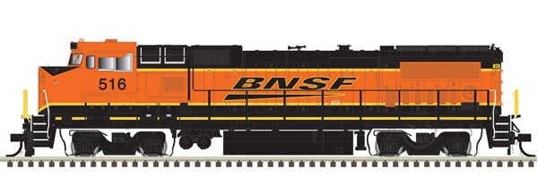 GE Dash 8-40BW - LokSound and DCC - Master(R) Gold -- BNSF Railway #516 (Wabtec Rebuild, orange, black, Wedge Logo)