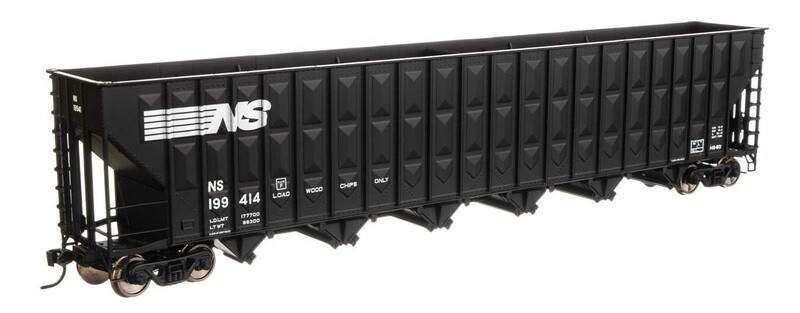 Walthers Mainline 73&#39;3&quot; Greenville 7,000 Cubic Foot Wood Chip Hopper - Ready to Run -- Norfolk Southern