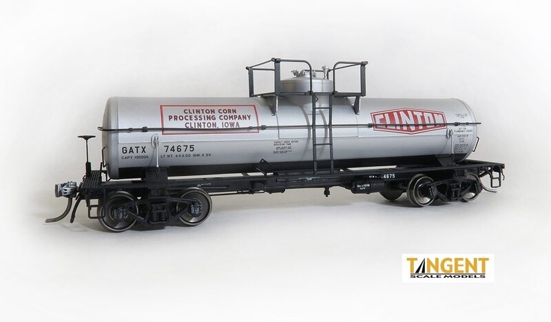 Tangent GATX Clinton Corn &quot;Original 1958+&quot; GATC 1957-design 8000 Gal. Welded Tank Car - #74675