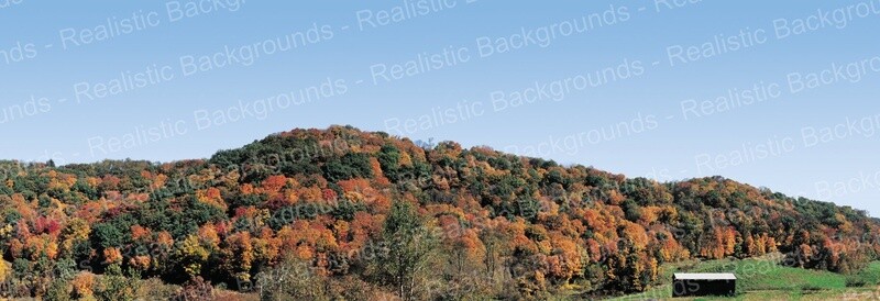 Realistic Backgrounds - Mountains in Autumn - Right