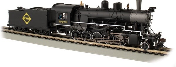 Baldwin 2-10-0 Russian Decapod - WowSound(R) and DCC - Spectrum(R) -- Erie #2478 (black, graphite, yellow)
