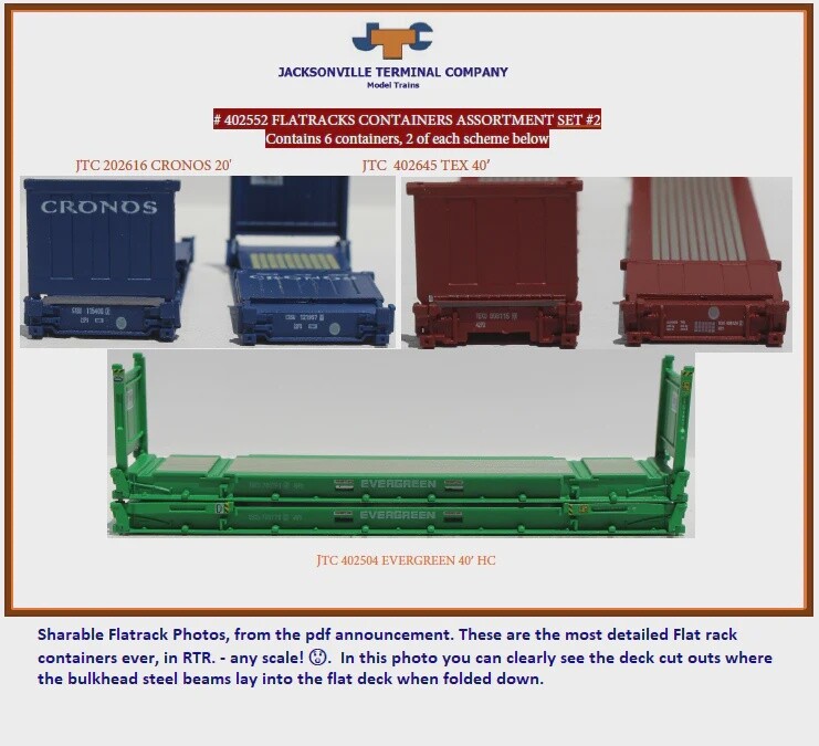 Flatrack containers Assortment Set #2
