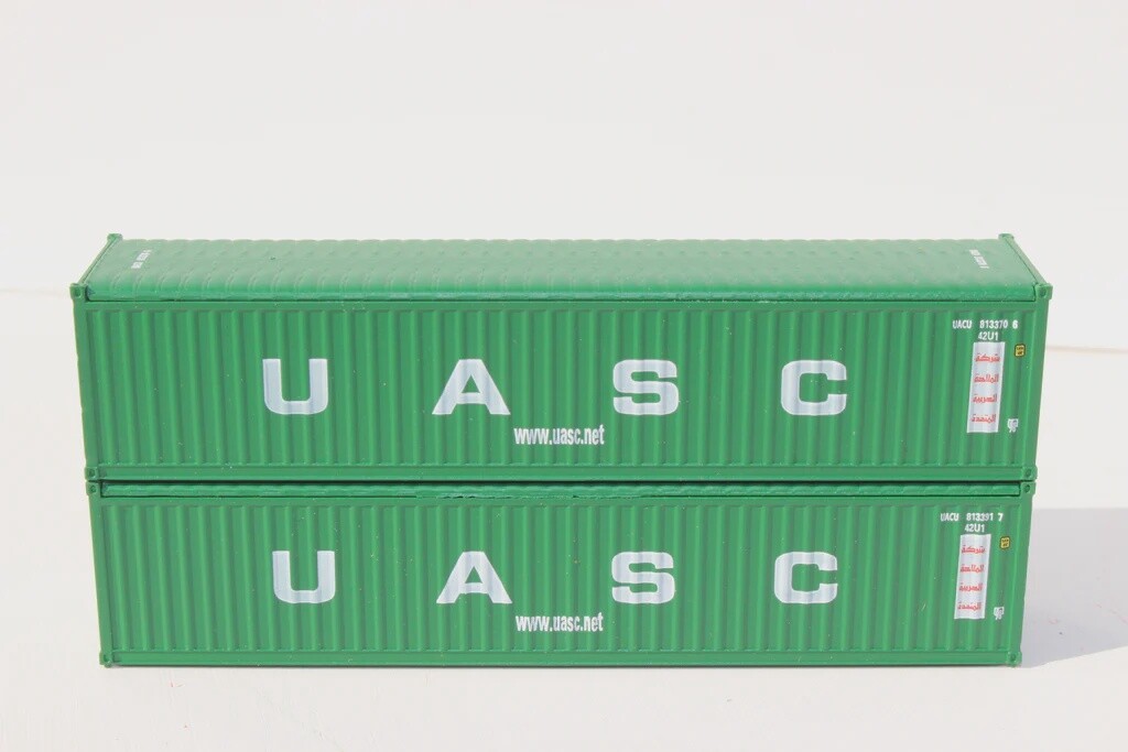 UASC (green) 40&#39; Canvas/Open top Magnetic container - corrugated-side