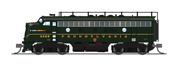 EMD F7A Phase I with Sound and DCC - Paragon3 -- Pennsylvania Railroad 9658A (Brunswick Green, Single Stripe)