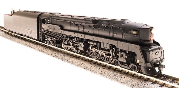 Class T1 4-4-4-4 Duplex As-Delivered with Sound and DCC - Paragon3 -- Pennsylvania Railroad #5519 (black, gold, red)