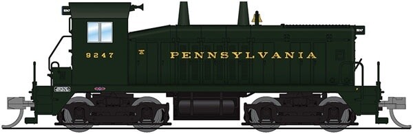 EMD NW2 - Sound and DCC - Paragon3 -- Pennsylvania Railroad #9247 (Brunswick Green)
