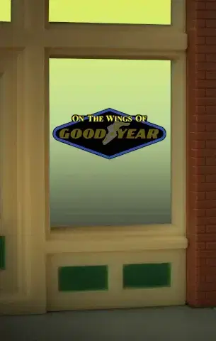 GOODYEAR WINDOW SIGN