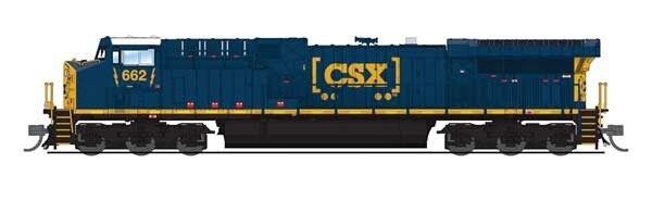 Broadway Limited P3 AC6000 Diesel CSX #662/Boxcar Scheme DC/DCC Sound