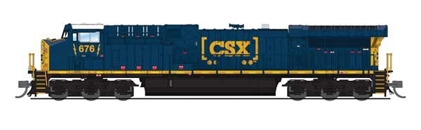 Broadway Limited N P3 AC6000 Diesel CSX #676/Boxcar Scheme DC/DCC Sound