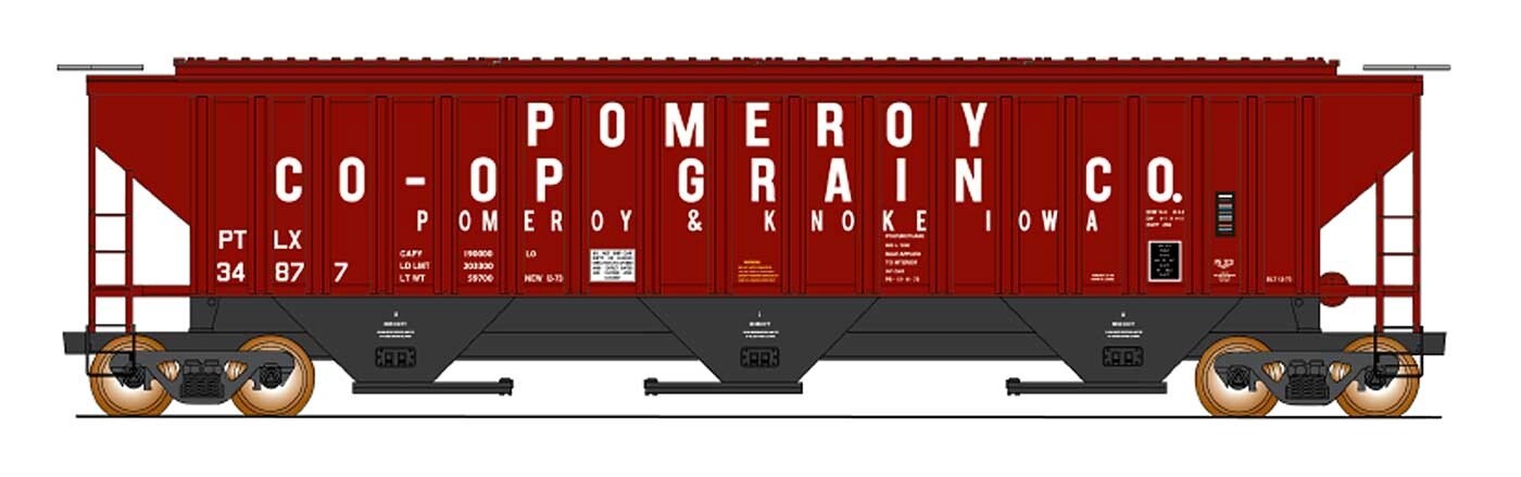 InterMountain N 4750 3 Bay Hopper -  Pomeroy Co-op Grain