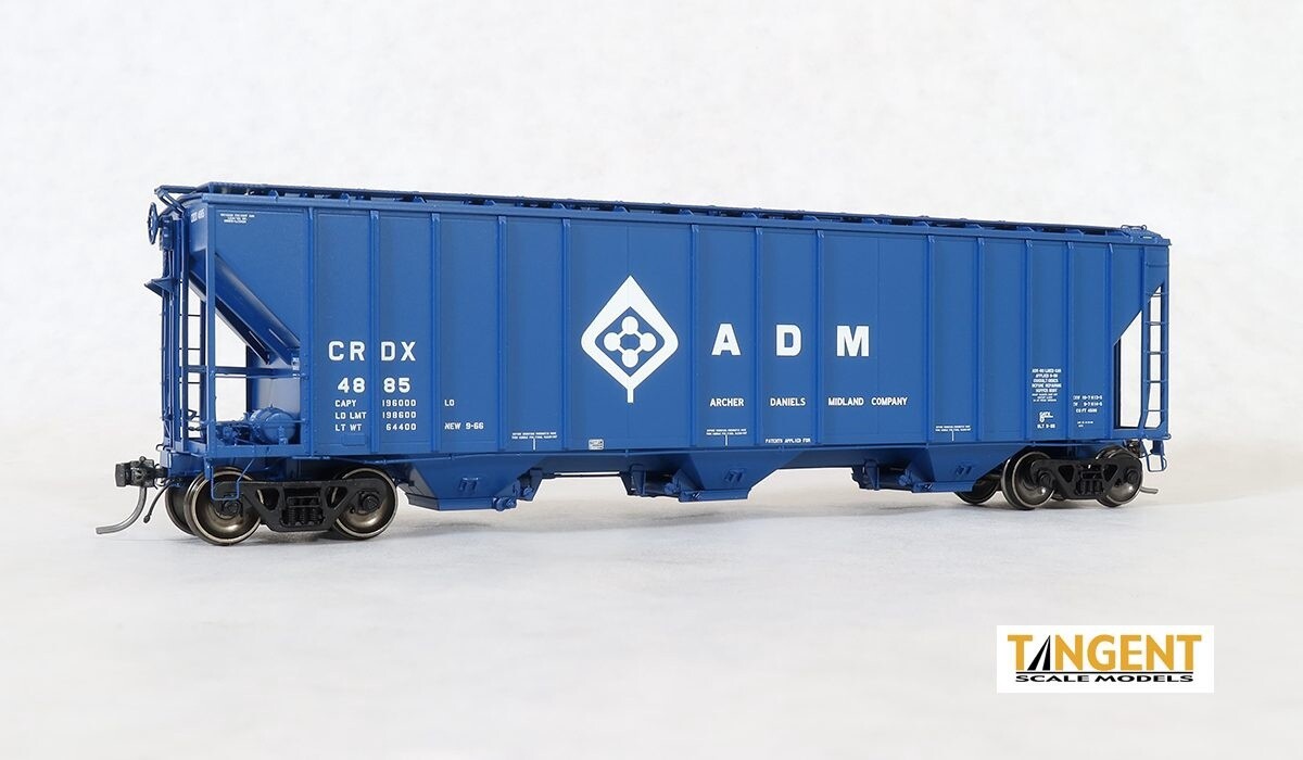 Tangent CRDX &quot;ADM Blue Lease 9-1966&quot; GATC 4500 Covered Hopper - #4885
