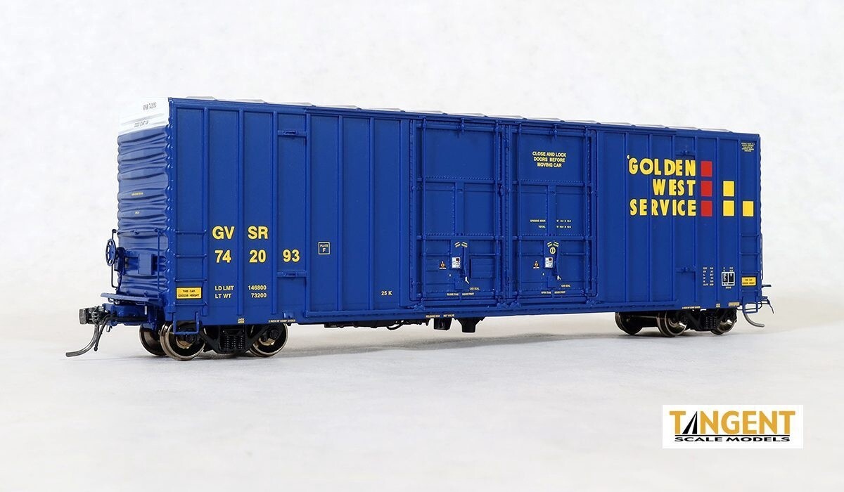 Tangent GVSR &quot;B-70-43 Repaint 1996+&quot; Gunderson 6089 50&#39; High Cube Boxcar - #742034
