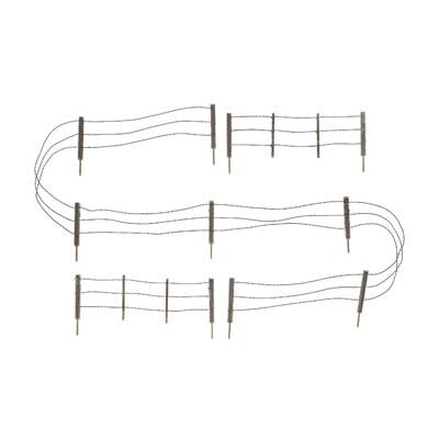 Woodland Scenics 299 - Barbed Wire Fence - Kit with Gates, Hinges &amp; Planter Pins -- Total Scale Length: 192' 58.5m