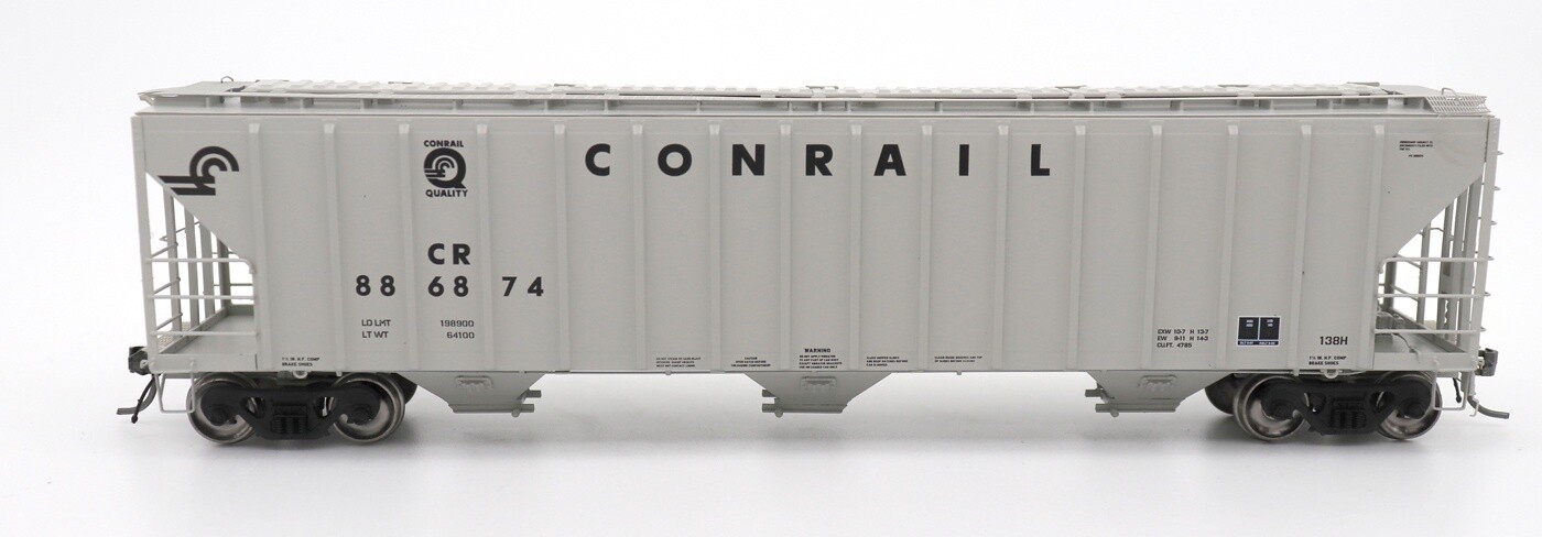 InterMountain HO 4785 PS2-CD Covered Hopper - Early - Conrail - Gray Quality Logo