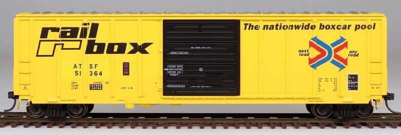 InterMountain HO PS 5277 Cu. Ft. Exterior Post Boxcar - ATSF - ex Railbox #51364