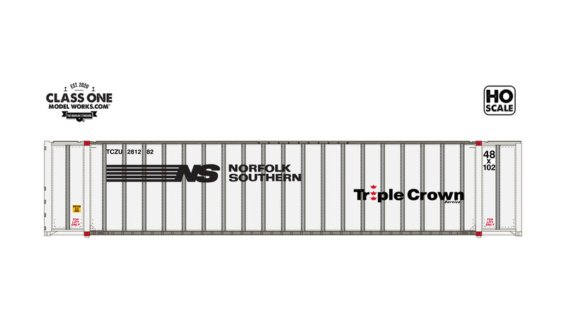 Class One Model Works 48' Exterior-Post Container Norfolk Southern