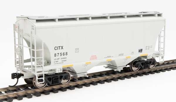Trnty 3281 2 bay covered hopper CITX #87575