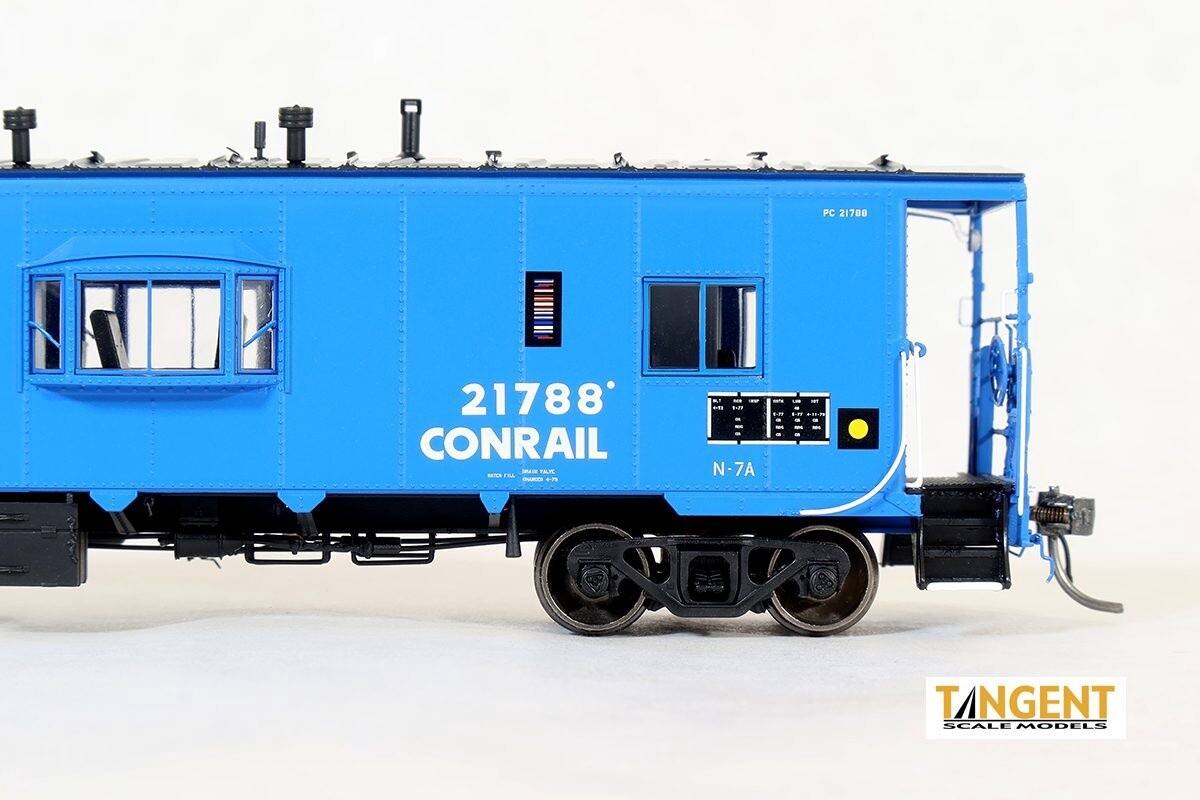 Tangent Conrail (CR) N7A Blue Repaint 1979+ DSI/SLCC Bay Window Caboose