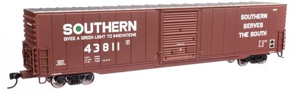 60&#39; Pullman-Standard Single Door Auto Parts Boxcar - Ready to Run -- Southern Railway #43811