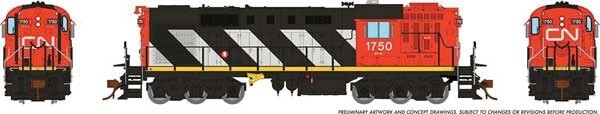 MLW-CN RSC-14 - LokSound and DCC -- Canadian National, Road Number: 1750