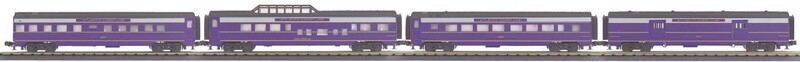 MTH O Gauge RailKing 4-Car 60&#39; ACL Streamlined Passenger Set
