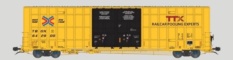 Aurora Miniatures HO Greenbrier 7550 cf 60&#39; Plate F Boxcar - (XGH61B)