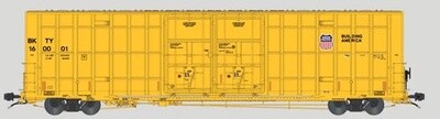 Aurora Miniatures HO Greenbrier 7550 cf 60&#39; Plate F Boxcar - BKTY 160001 (UP Yellow)