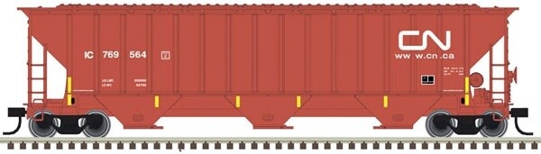 N Scale Trainman  4750 Covered Hopper CNIC, Road Number: 769564