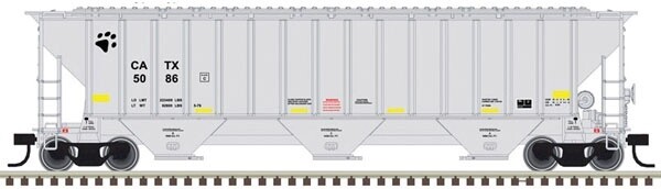 N Scale Trainman  4750 Covered Hopper CATX, Road Number: 5020