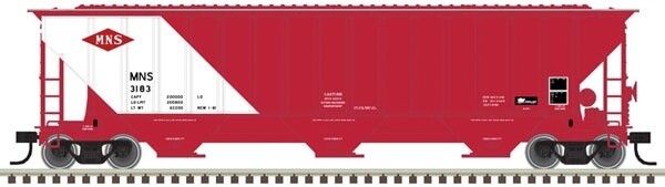 N Scale Trainman  4750 Covered Hopper MNS, Road Number: 3169