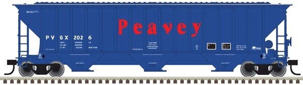 N Scale Trainman  4750 Covered Hopper PVGX, Road Number: 2026