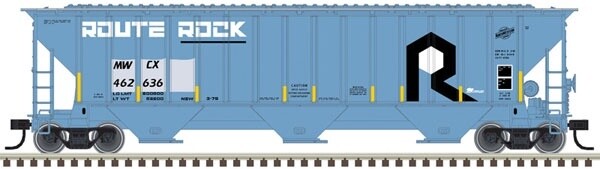 N Scale Trainman  4750 Covered Hopper MWCX, Road Number: 462593