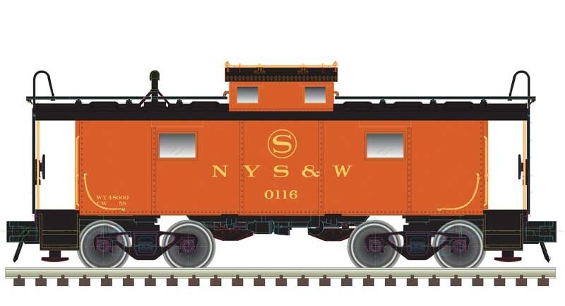 Atlas N Scale SUSQUEHANNA NE6 Caboose, Road Number: 116